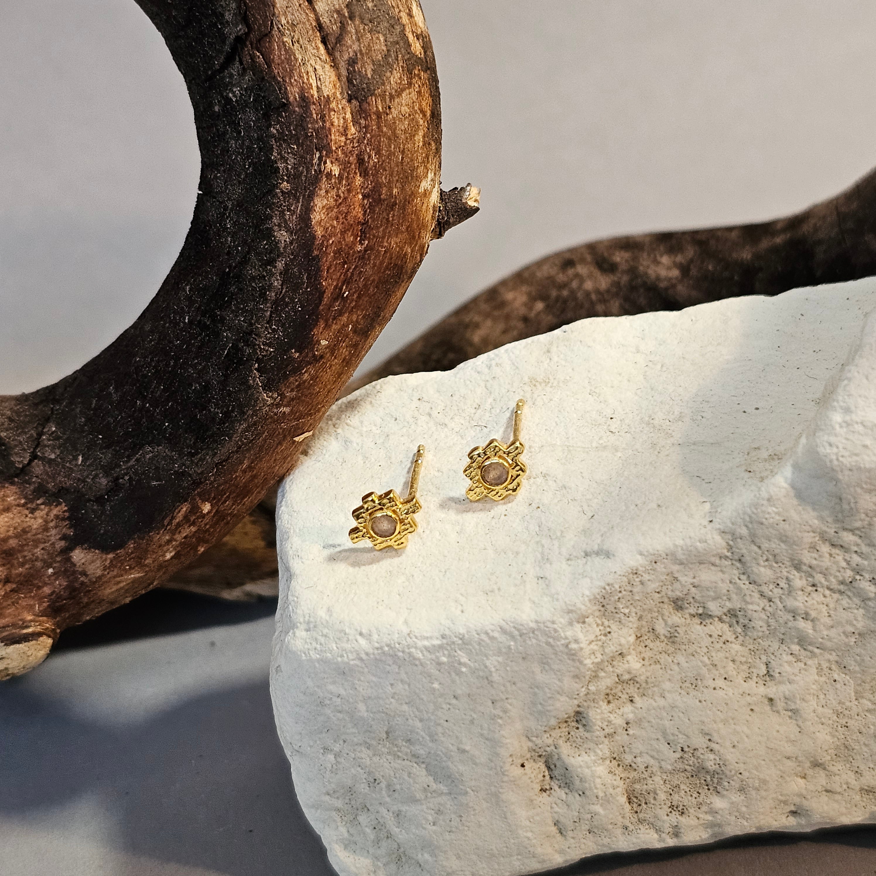 Ohrstecker Rosenquarz
