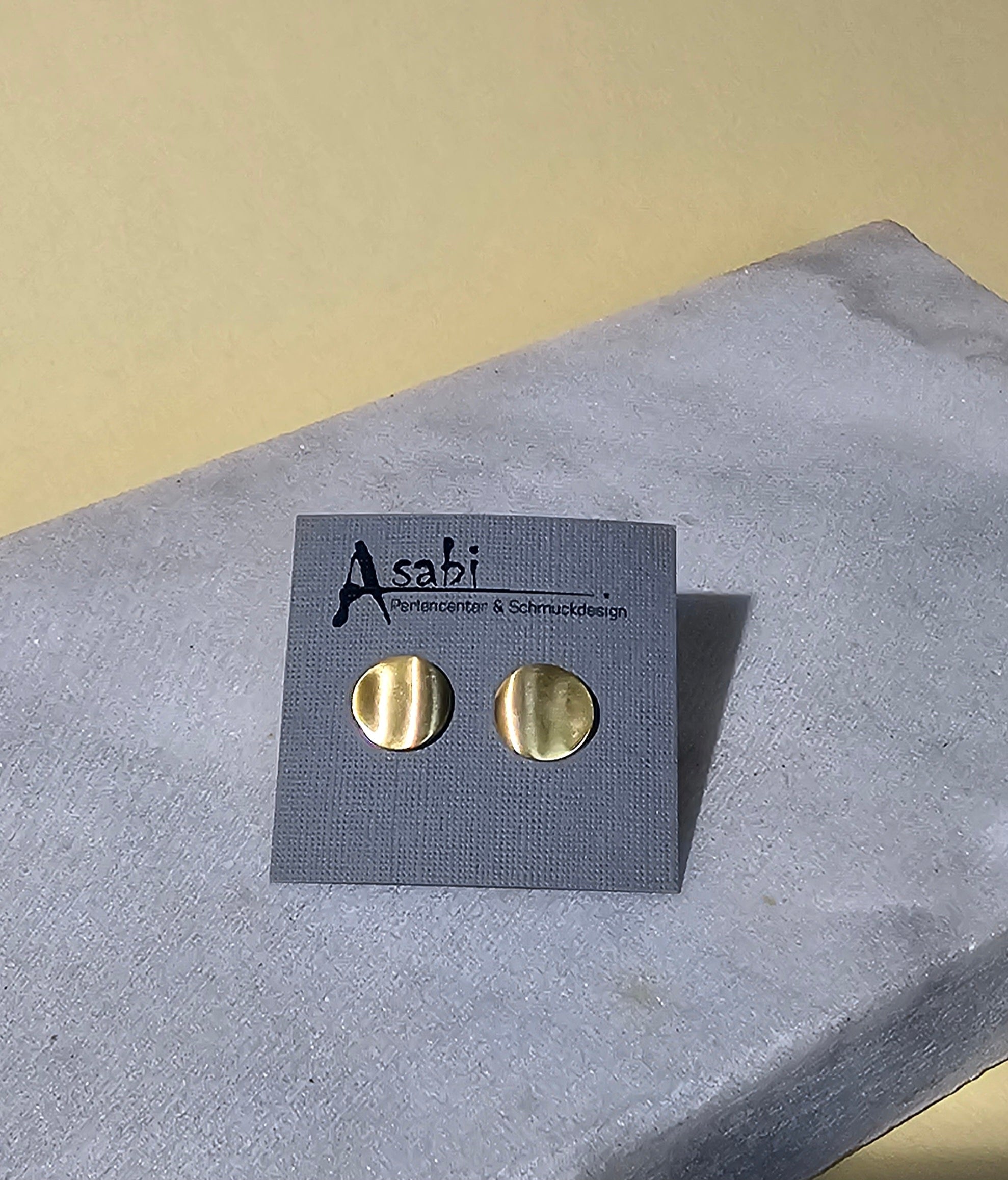 Ohrstecker goldene Welle