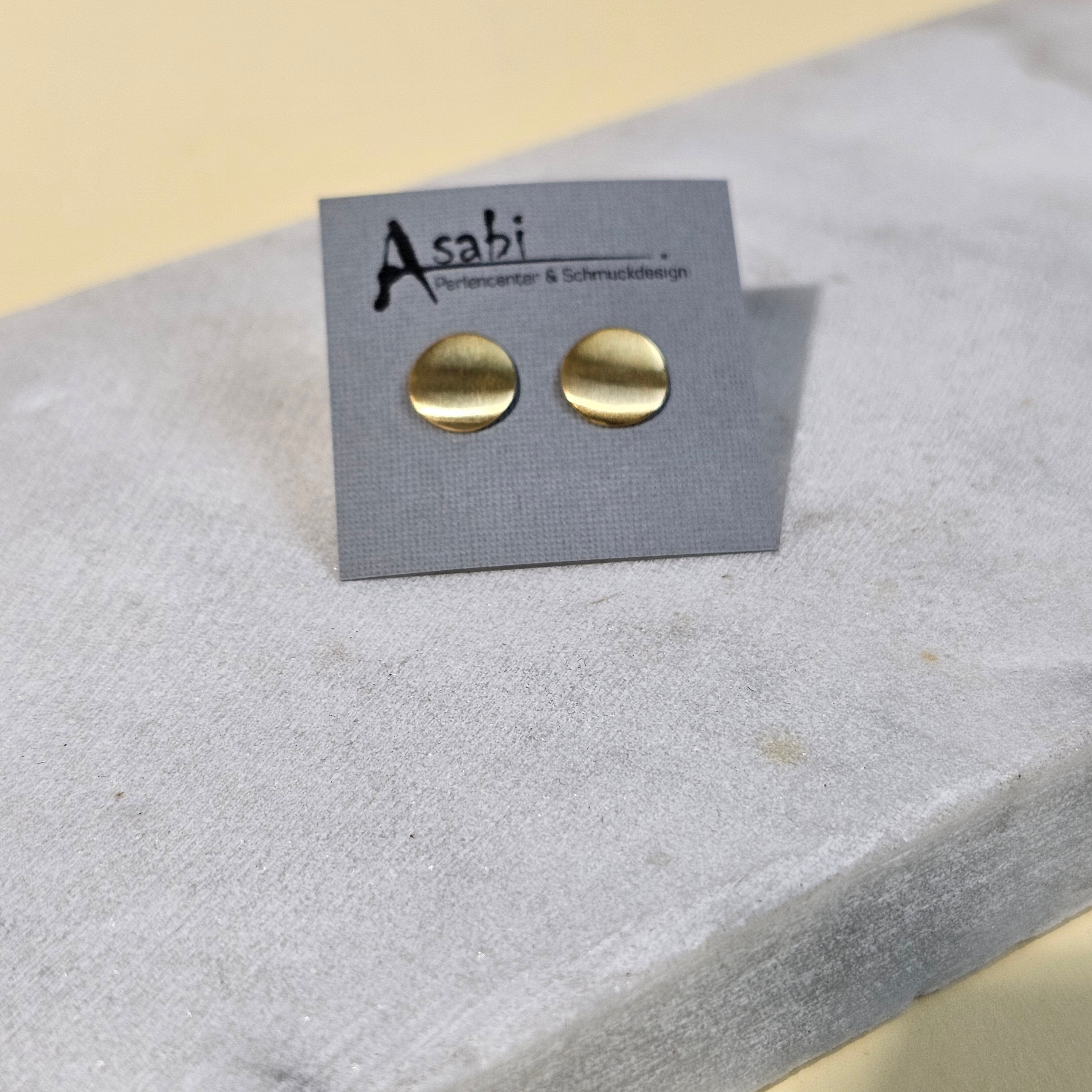 Ohrstecker goldene Welle