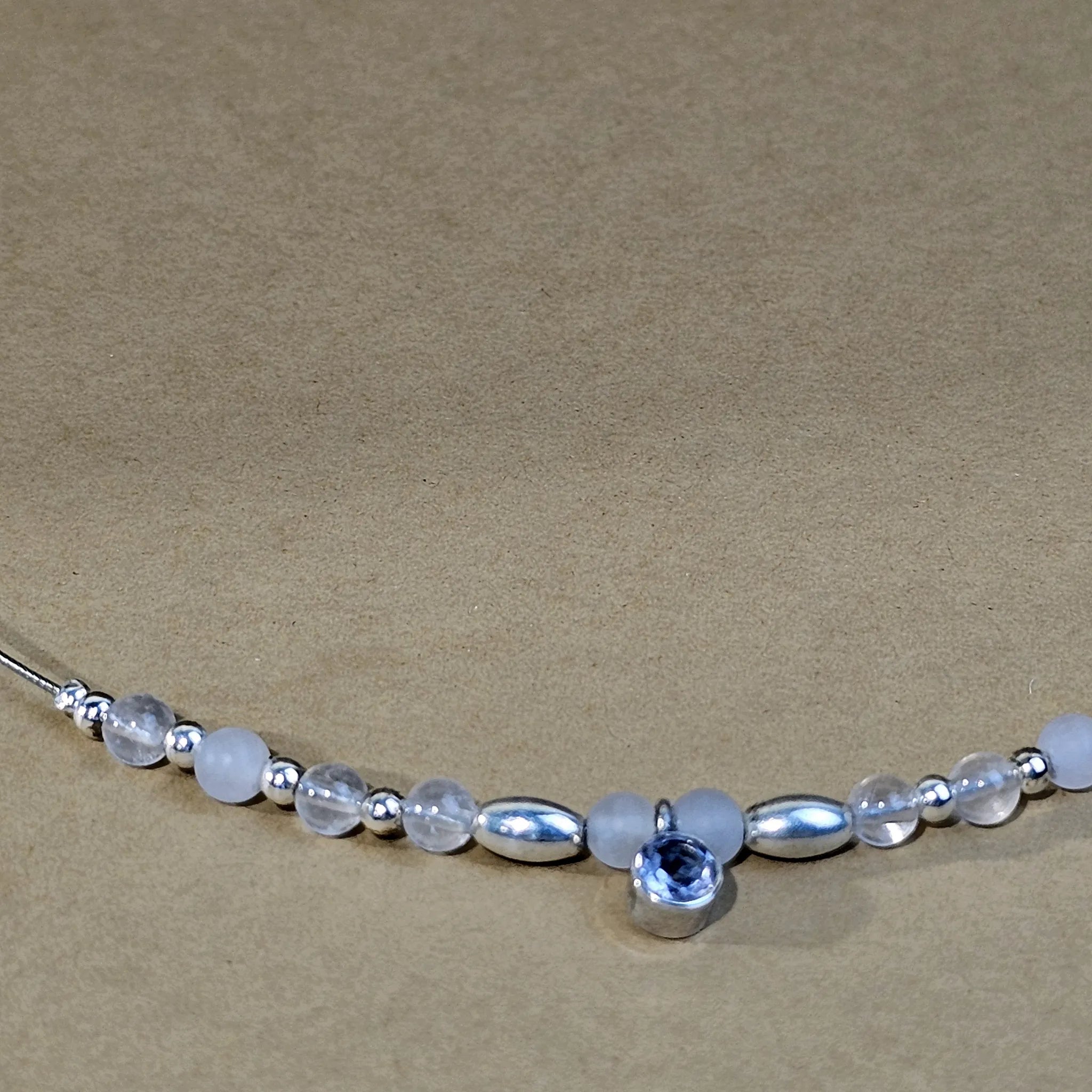 Edelsteinkette mit Amethyst