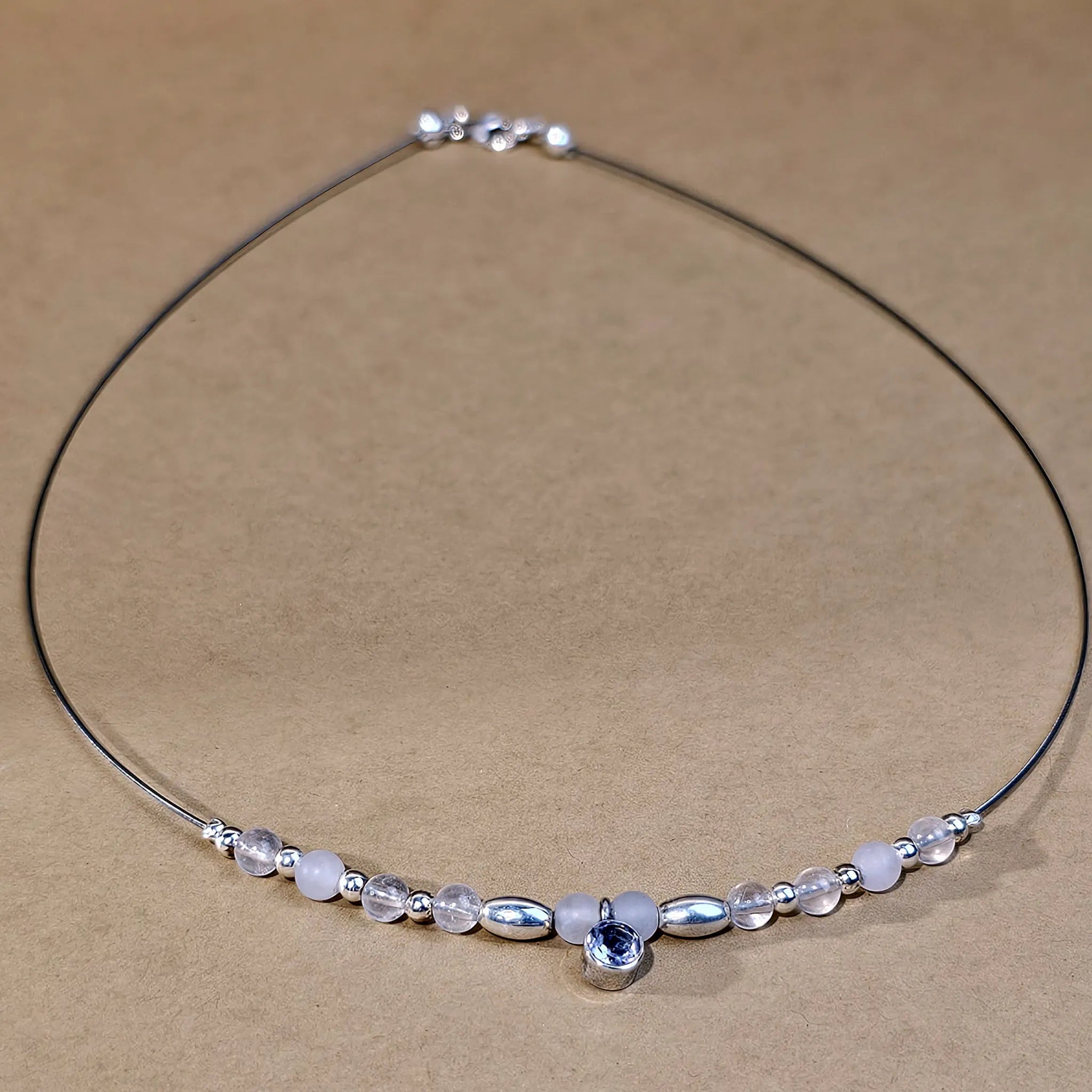 Edelsteinkette mit Amethyst
