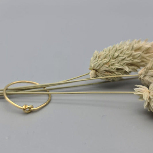 Knotenring in 925er Silber gold plattiert
