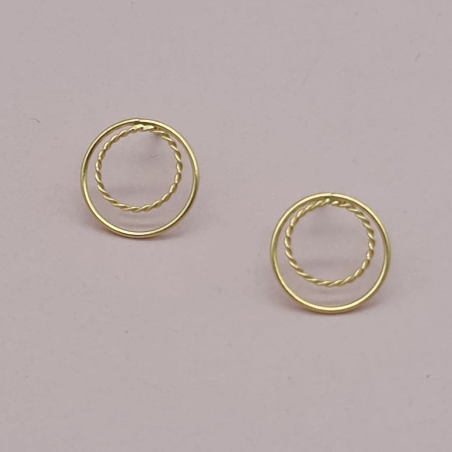 Ohrstecker doppelter Designring