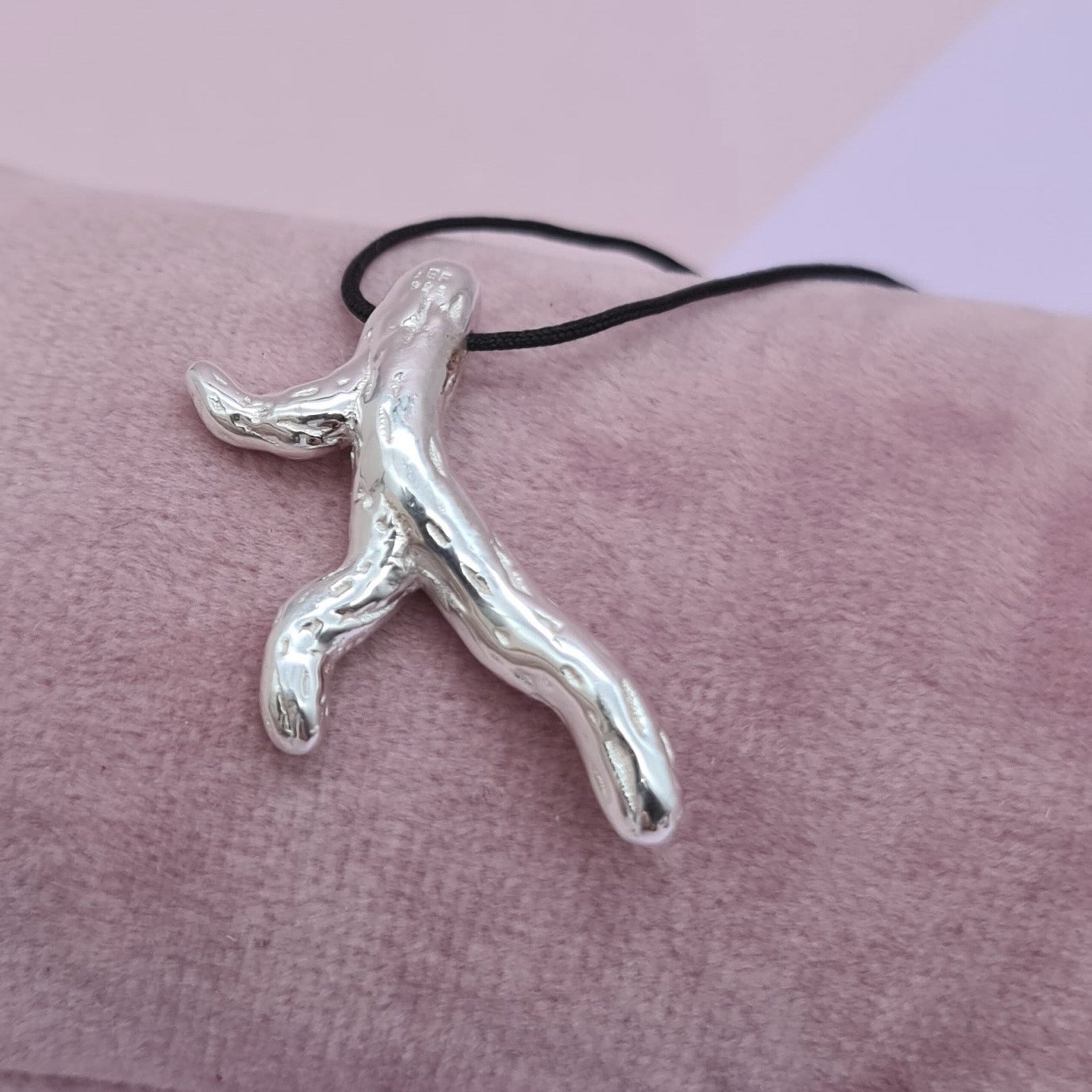 Kette Silber Korallenzweig