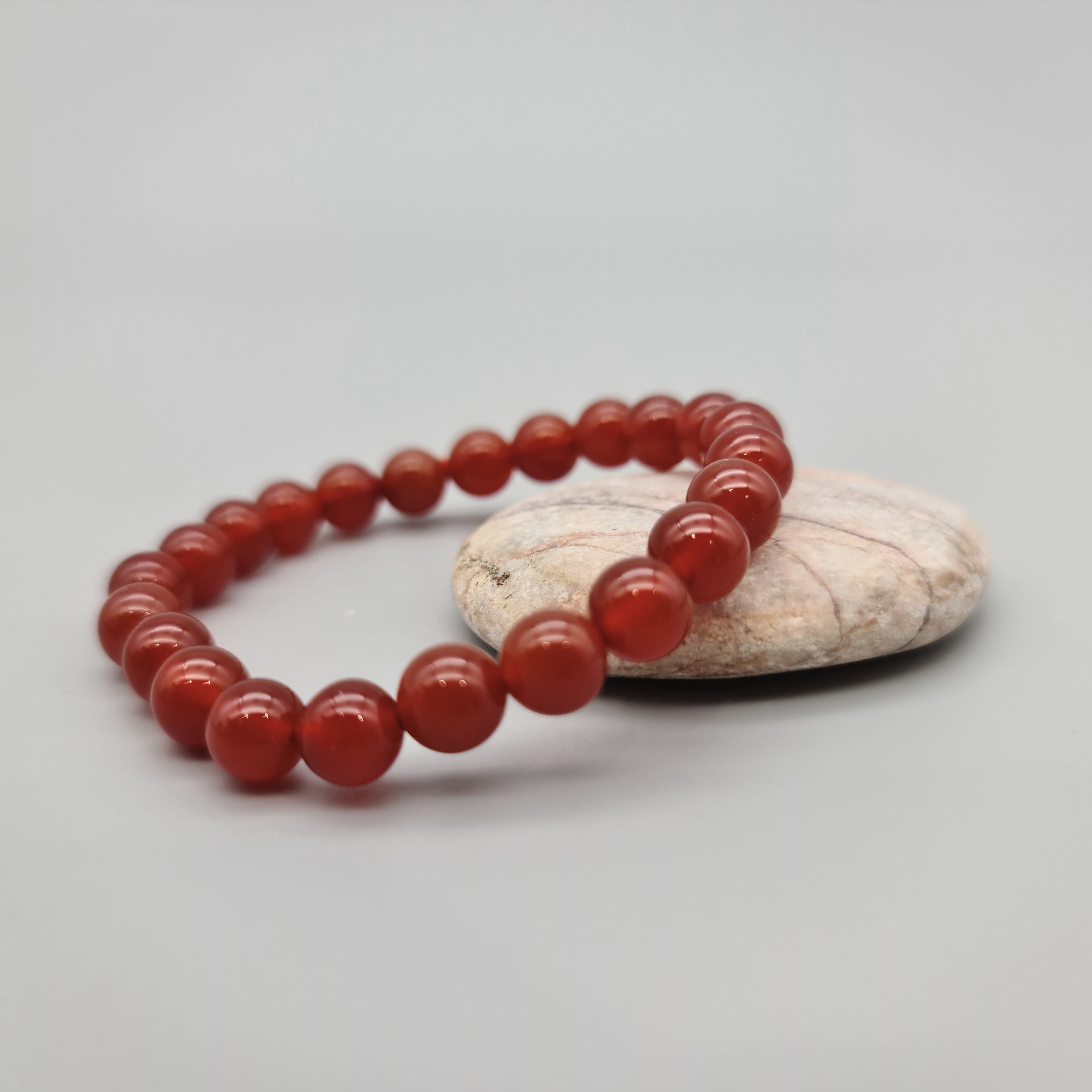 Edelsteinarmband Karneol orange