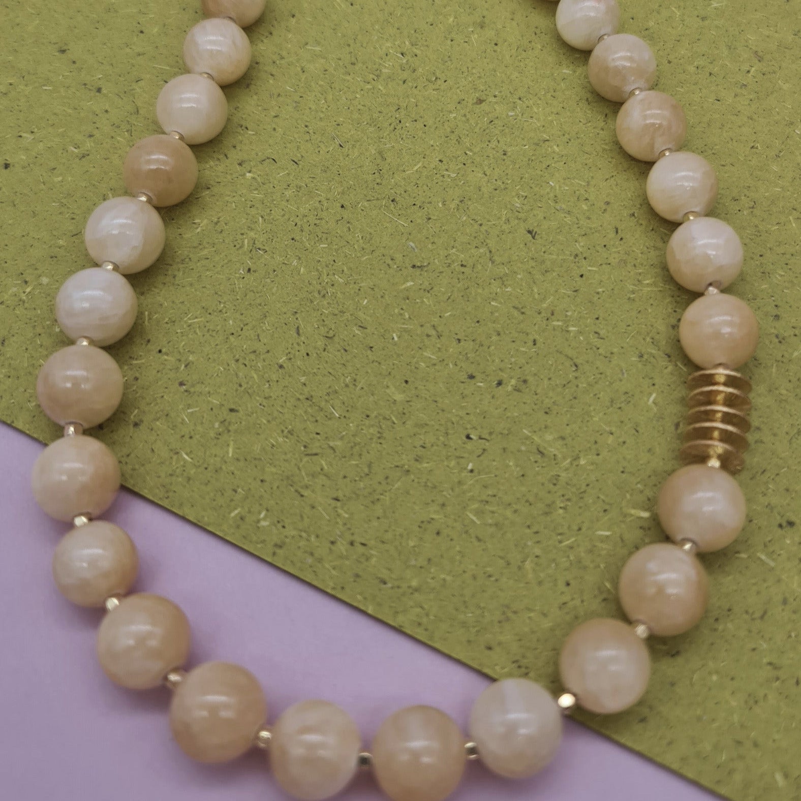 Kette Citrin Silber gold plattiert