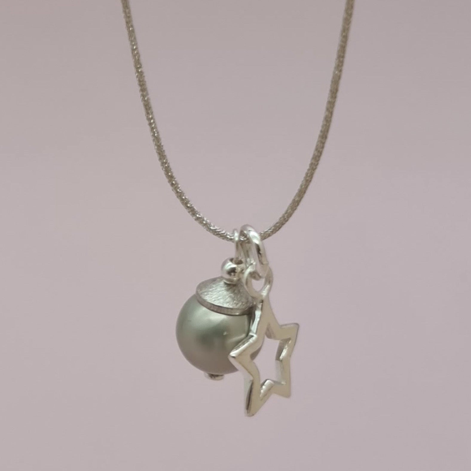 Kette Perle und Stern