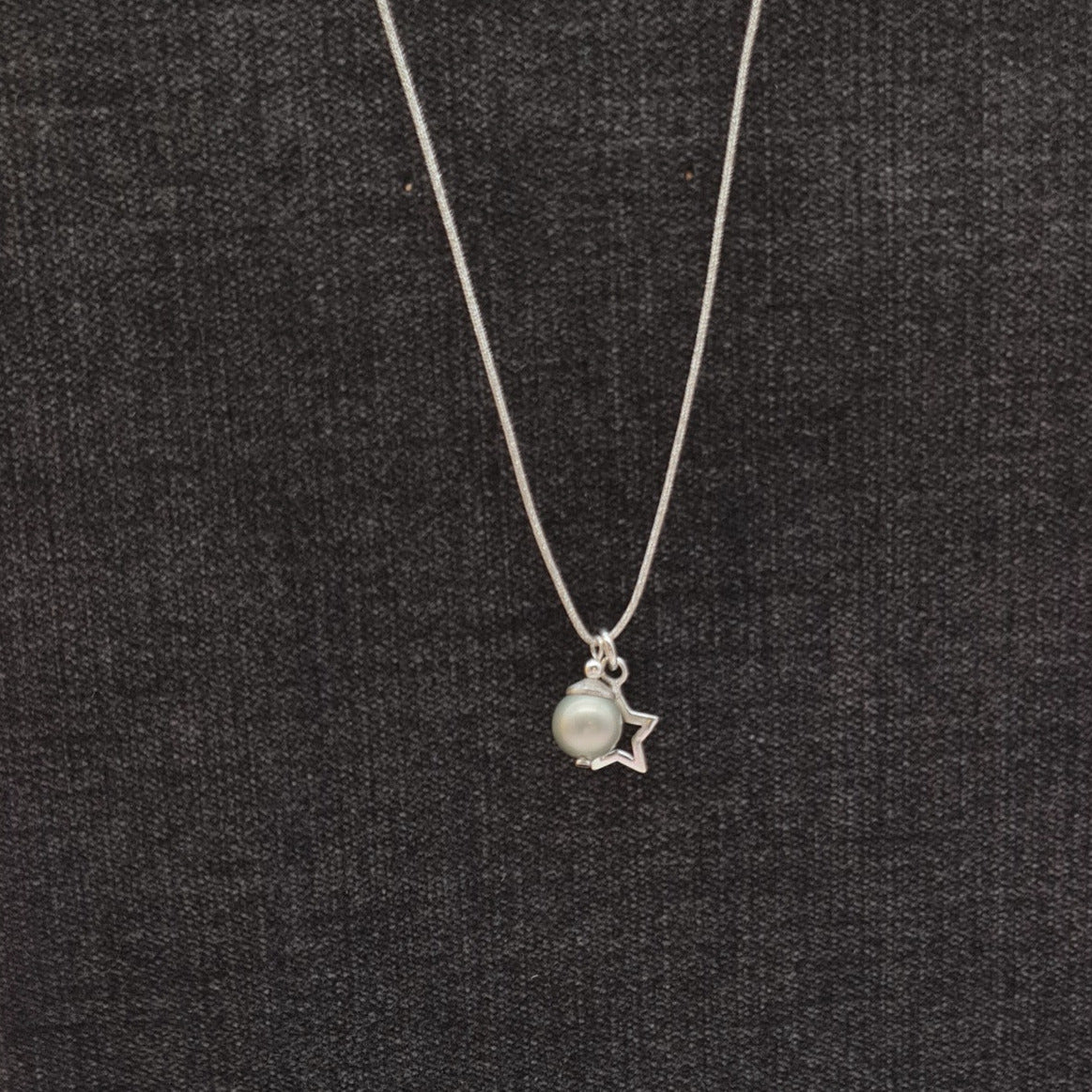 Kette Perle und Stern