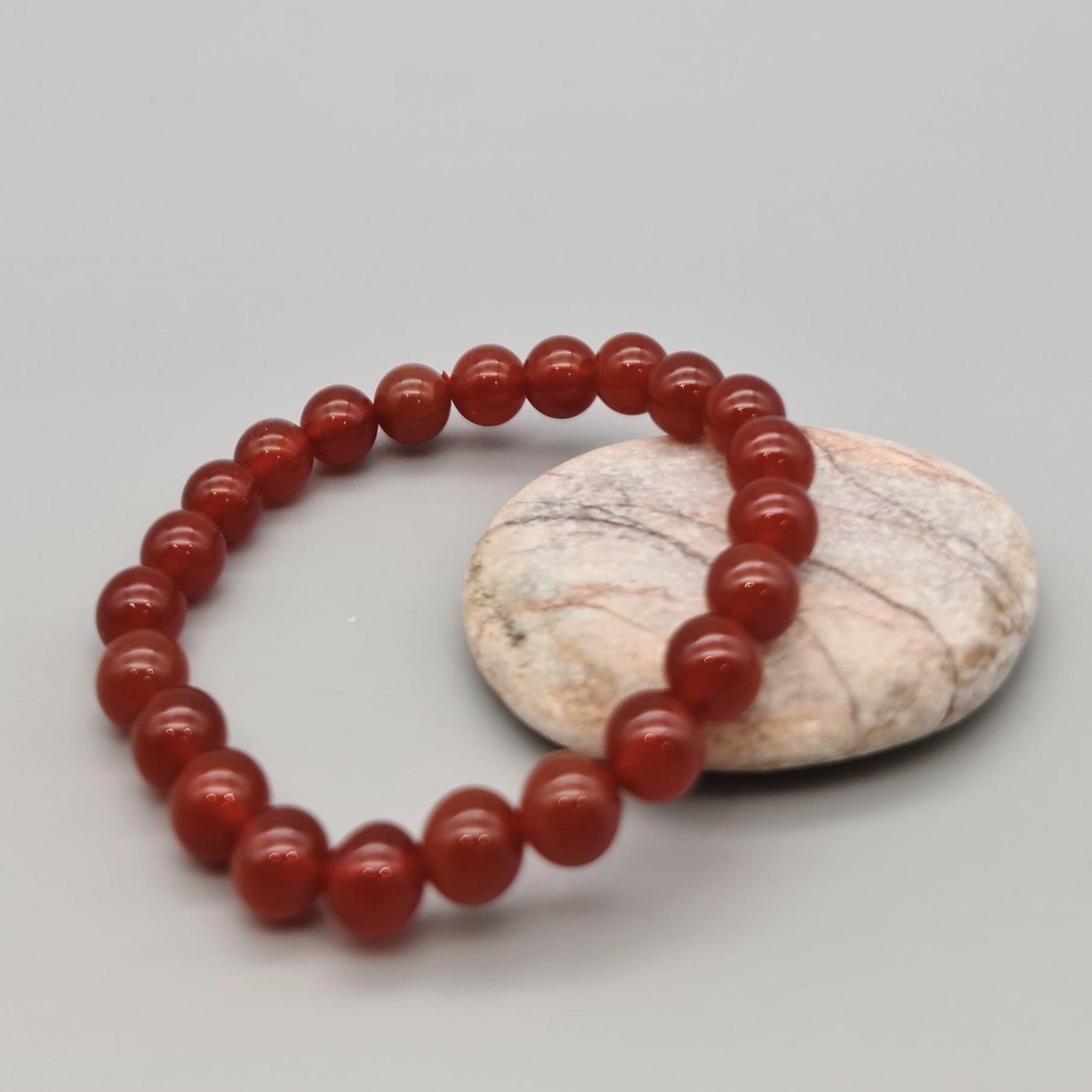 Edelsteinarmband Karneol orange