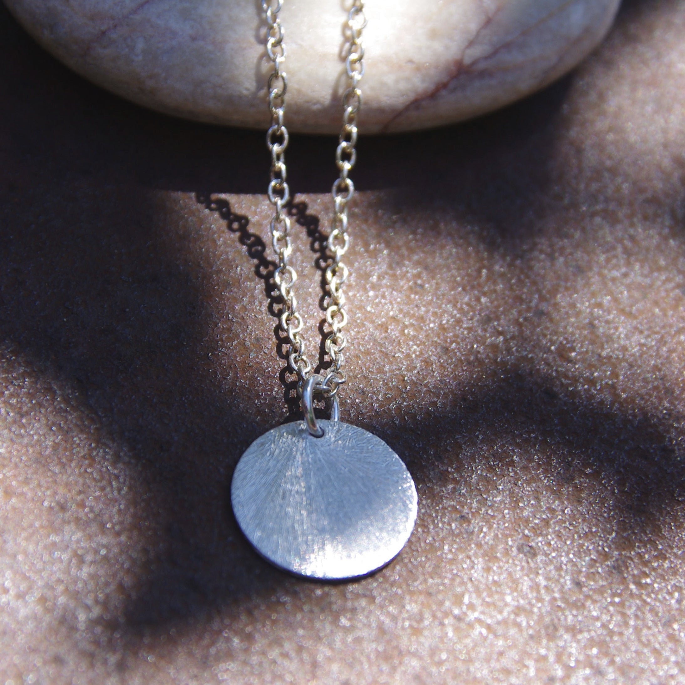 Kettenanhänger Platte 925er Silber