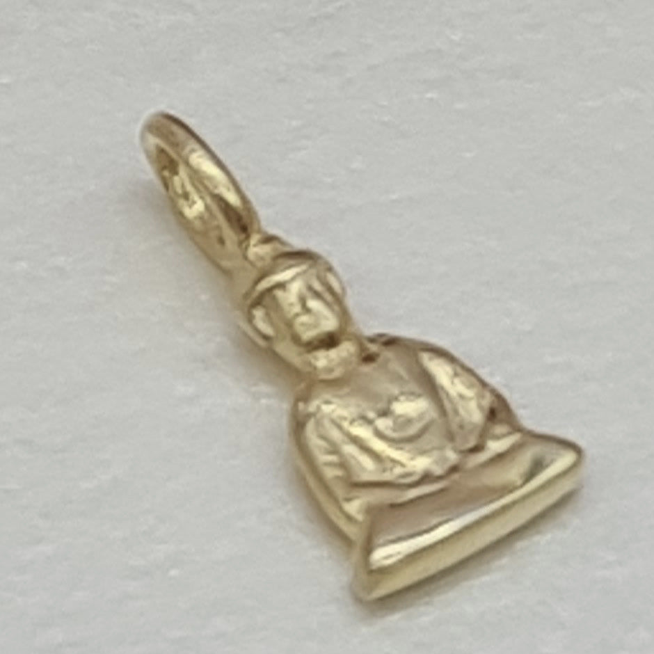 Kettenanhänger Buddah Silber gold plattiert