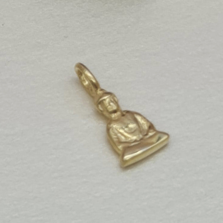 Kettenanhänger Buddah Silber gold plattiert