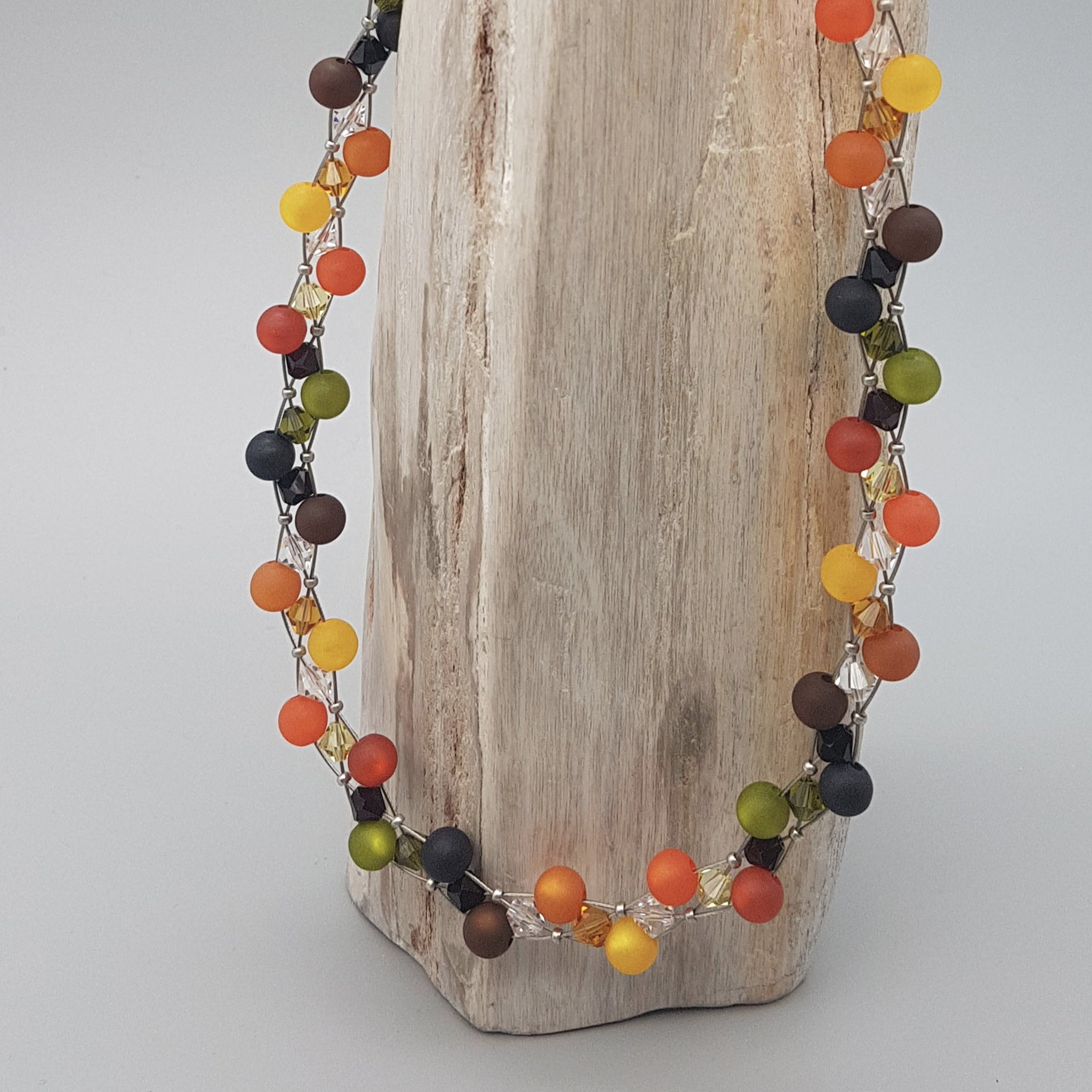 Polaris Glitzerkette in Herbsttönen