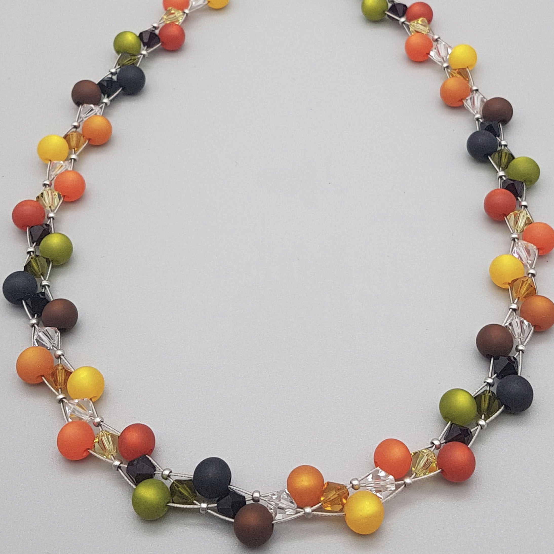 Polaris Glitzerkette in Herbsttönen