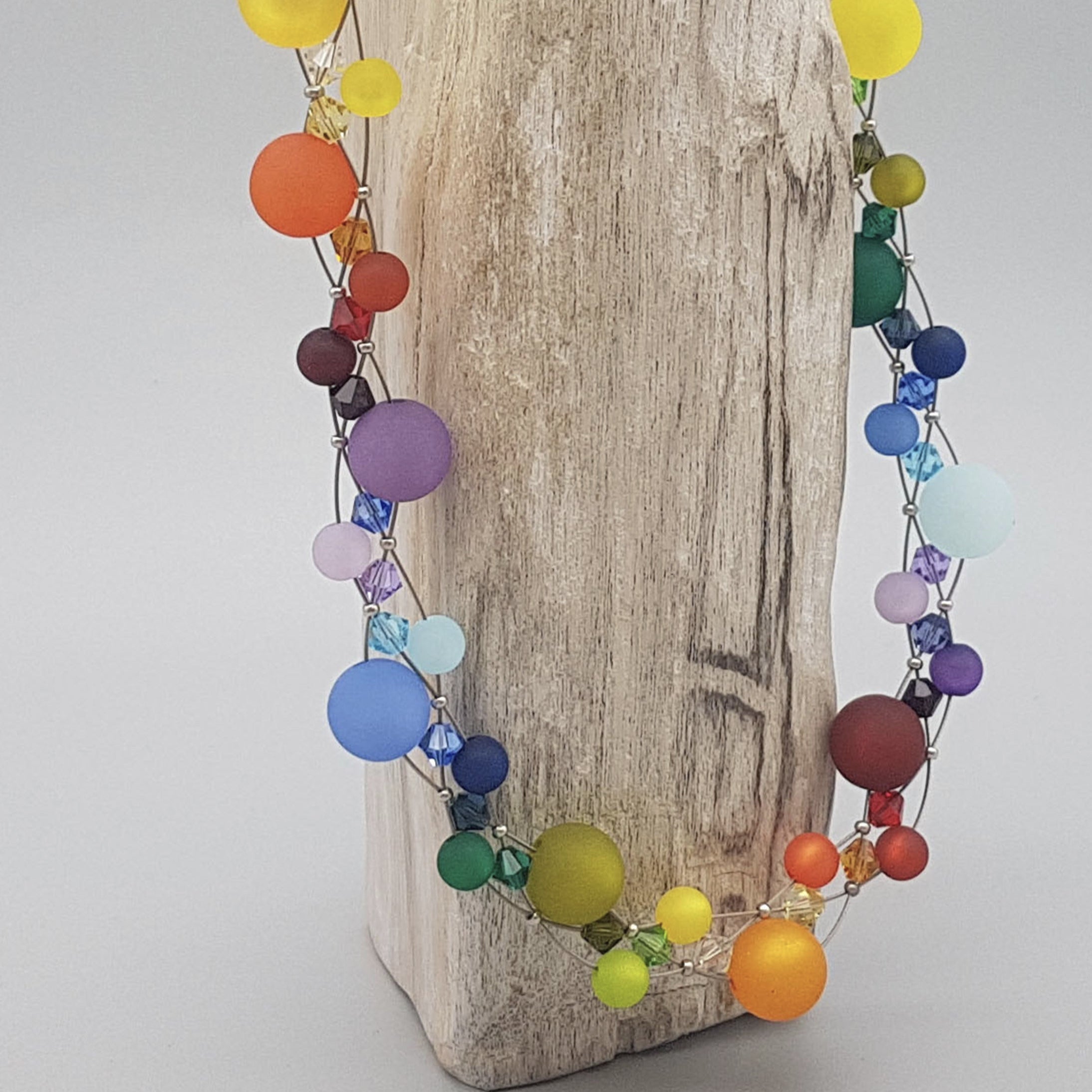Polariskette Glitzer Regenbogen groß