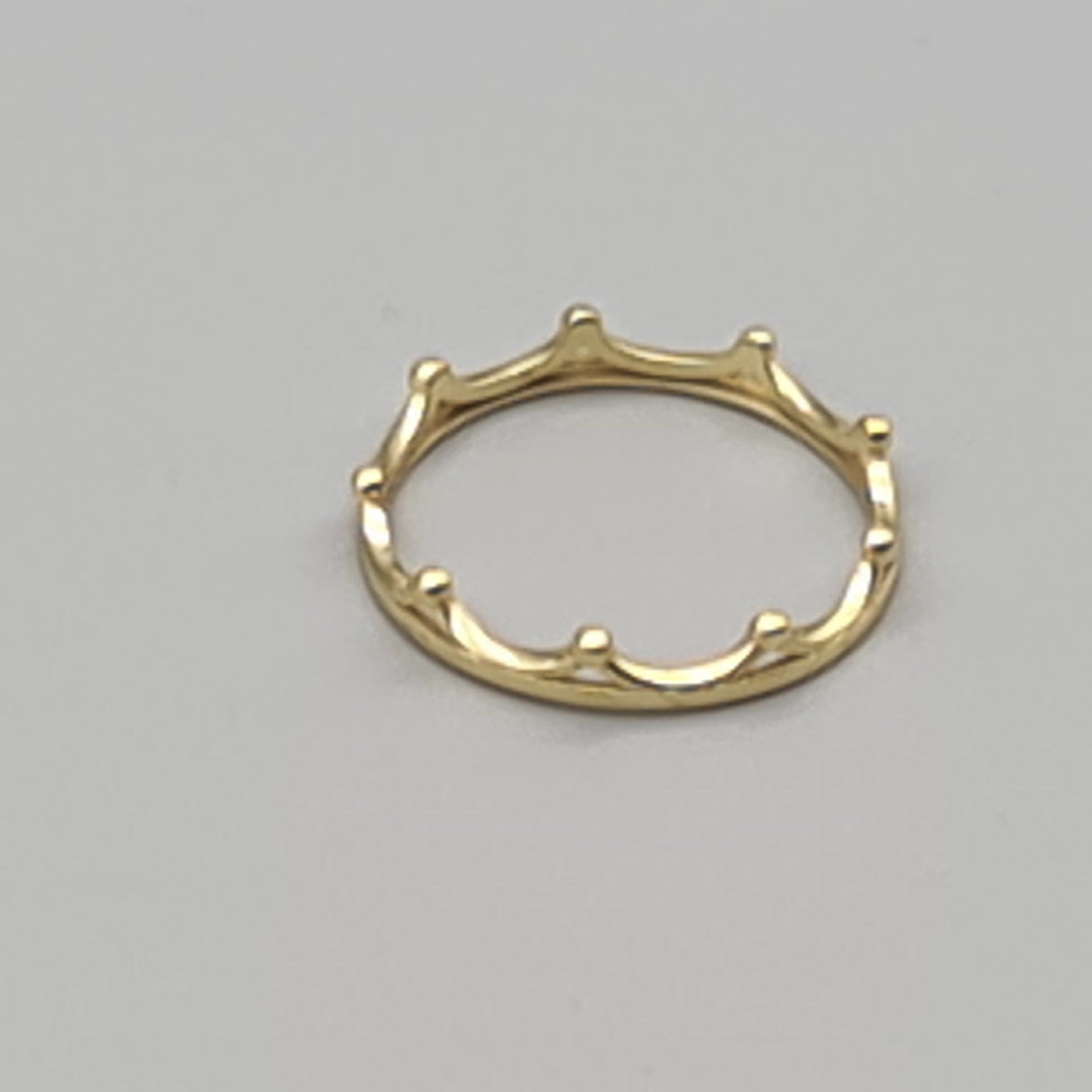 Ringe Krone 925er Silber gold plattiert