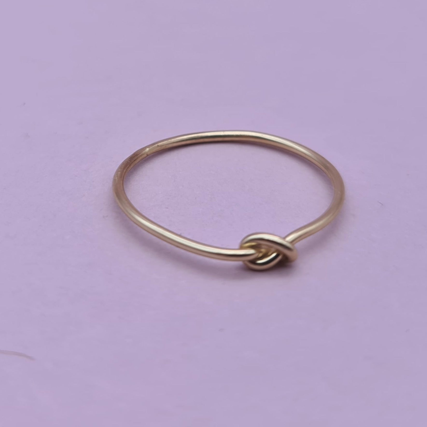 Knotenring in 925er Silber gold plattiert