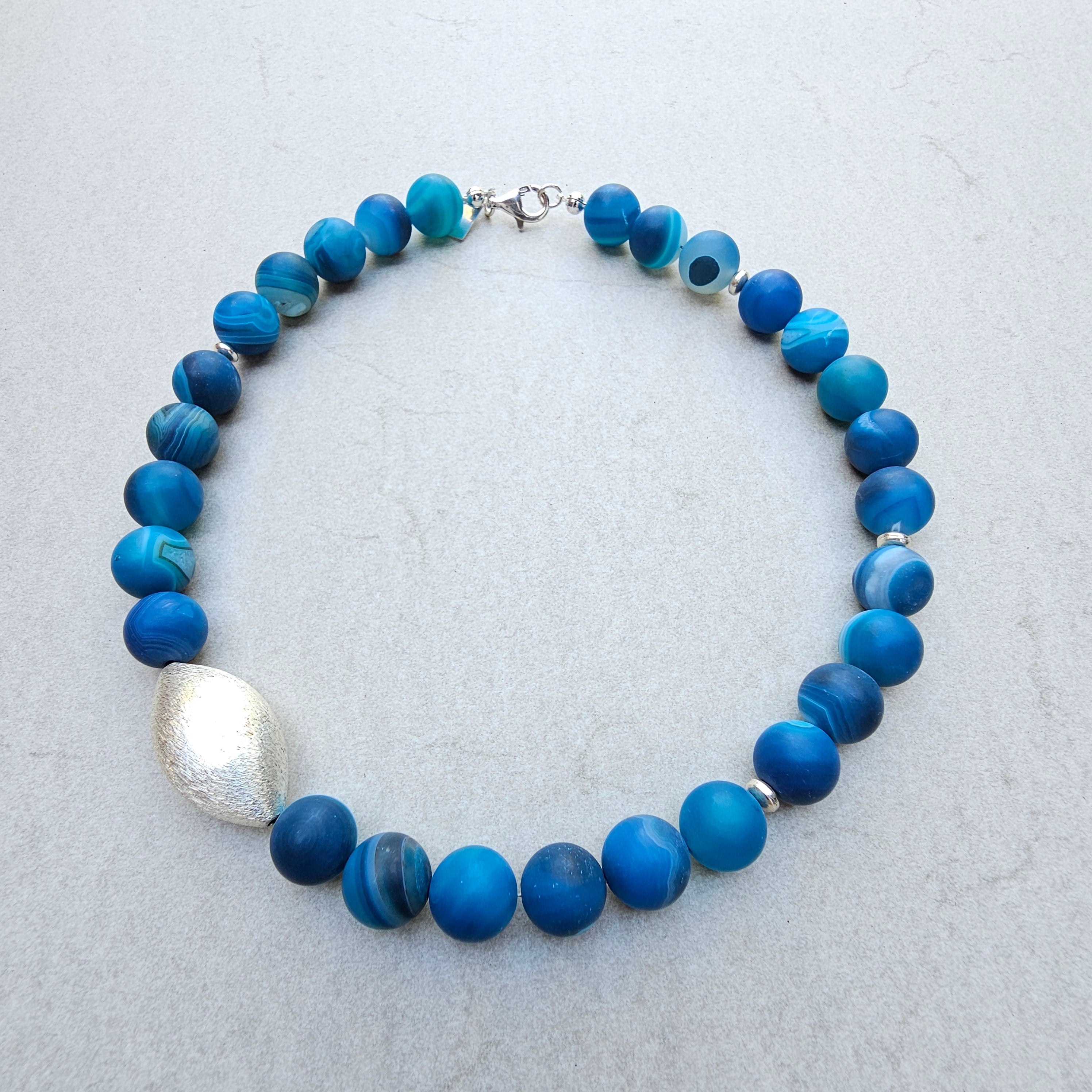 Kette blauer Achat