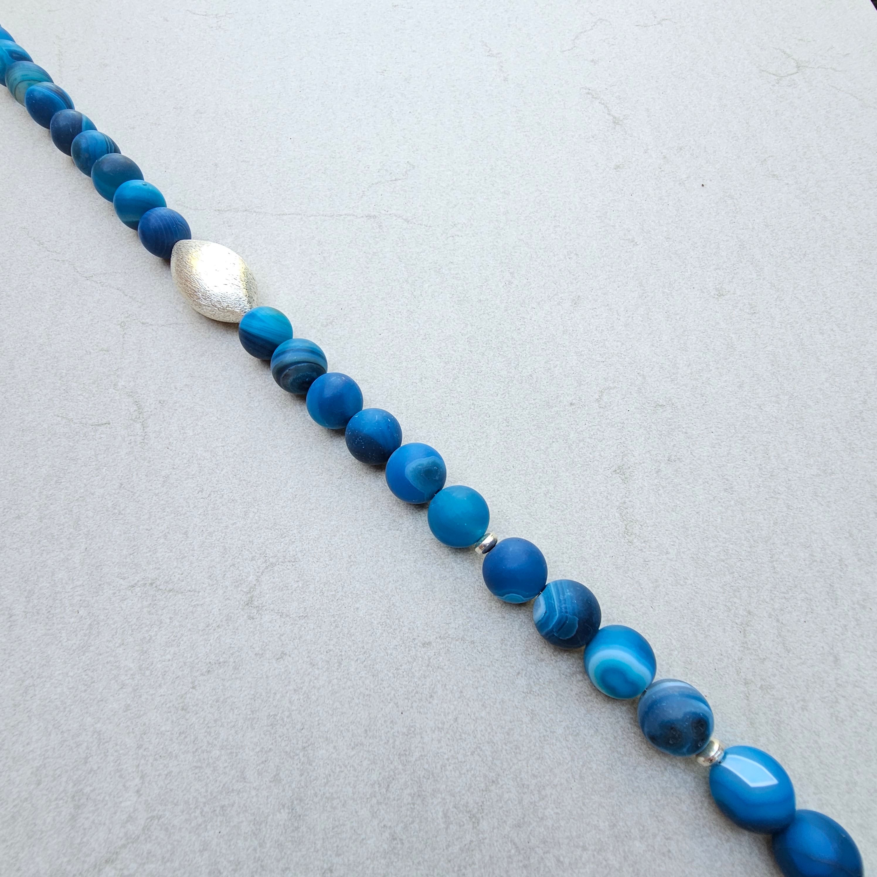 Kette blauer Achat