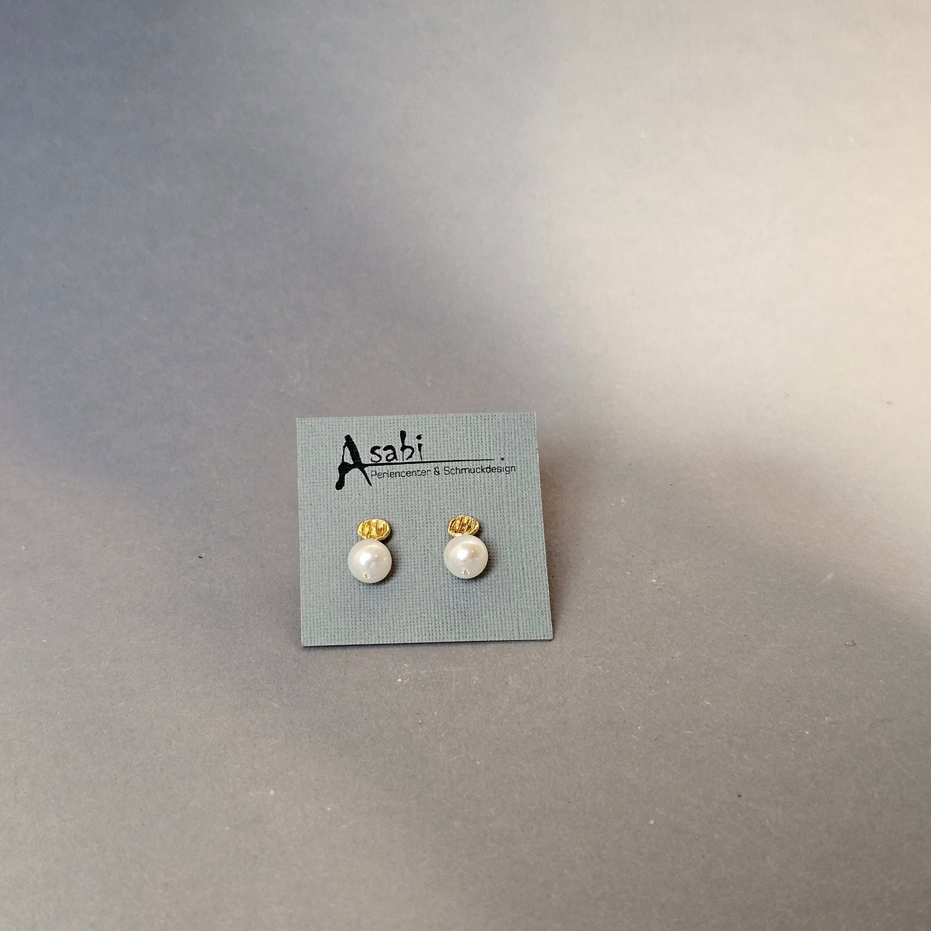 Ohrstecker gold mit Perle