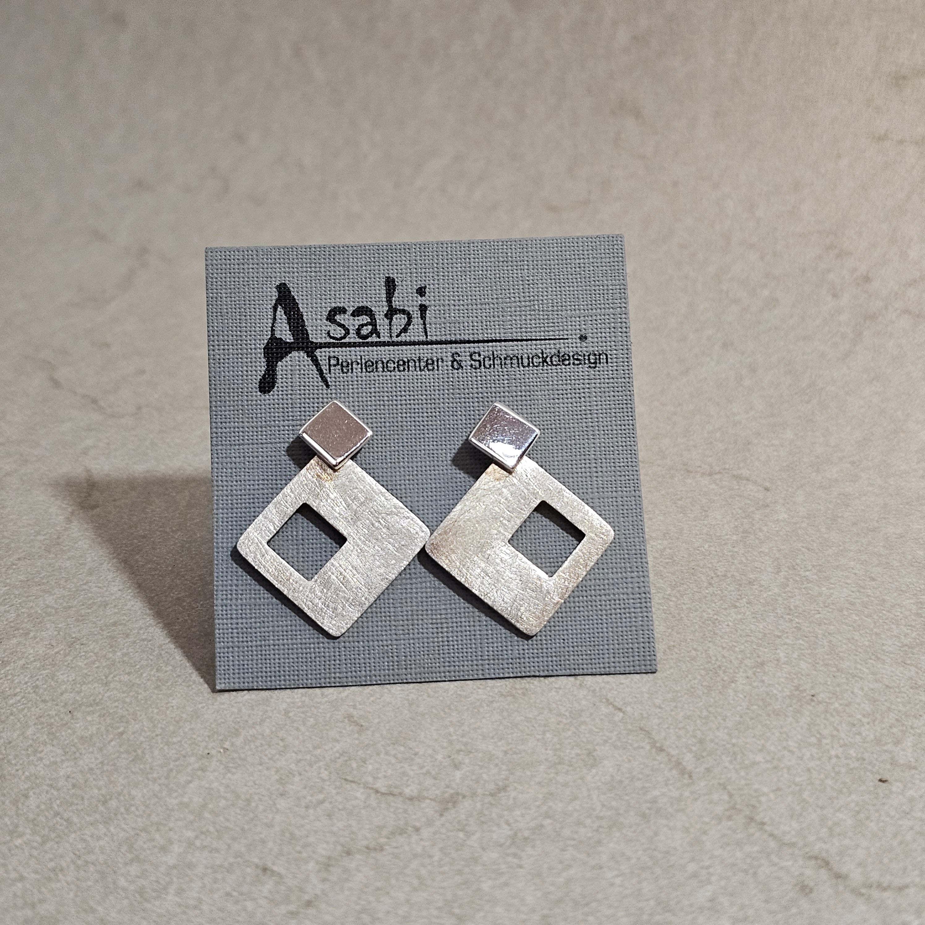 Ohrstecker Raute modern