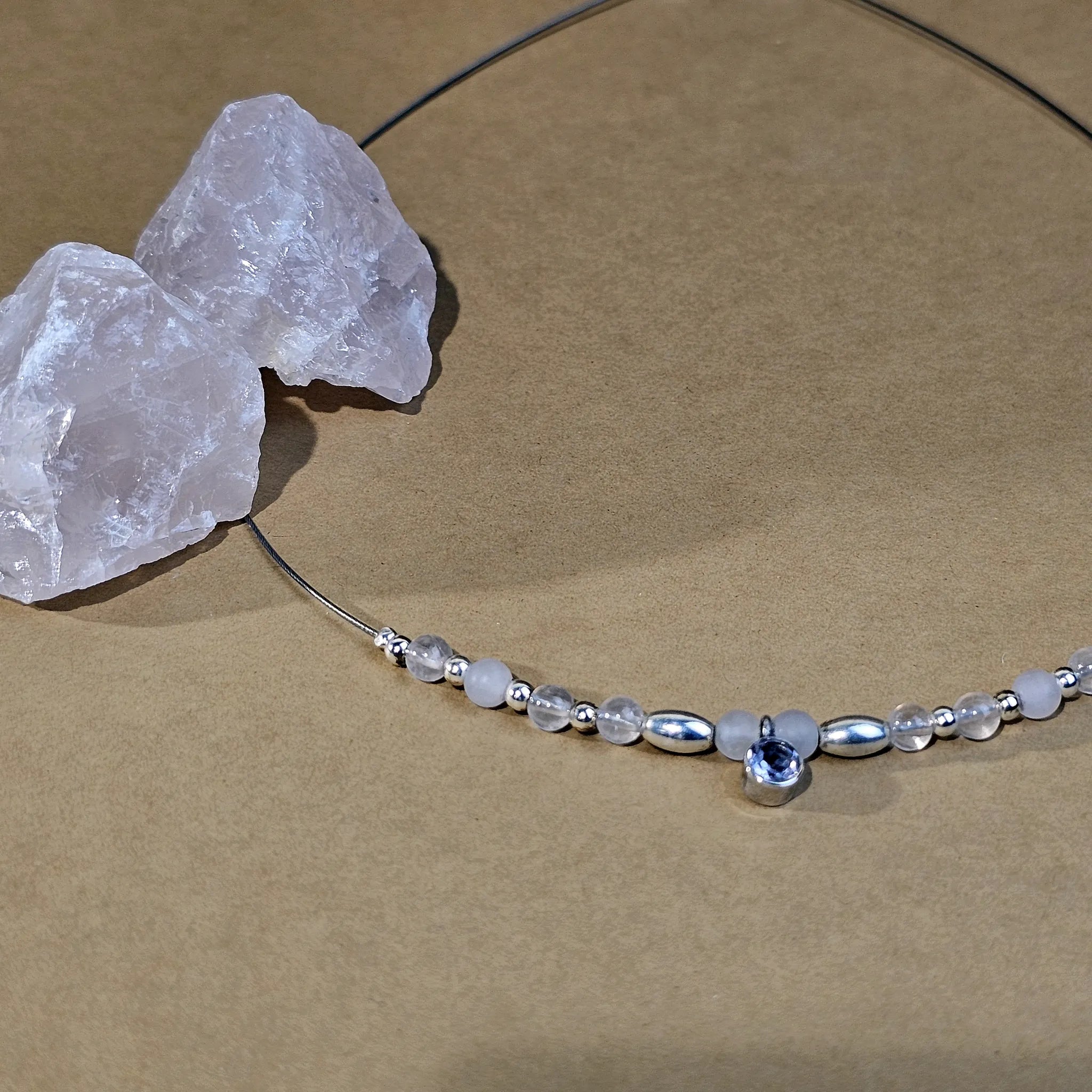 Edelsteinkette mit Amethyst