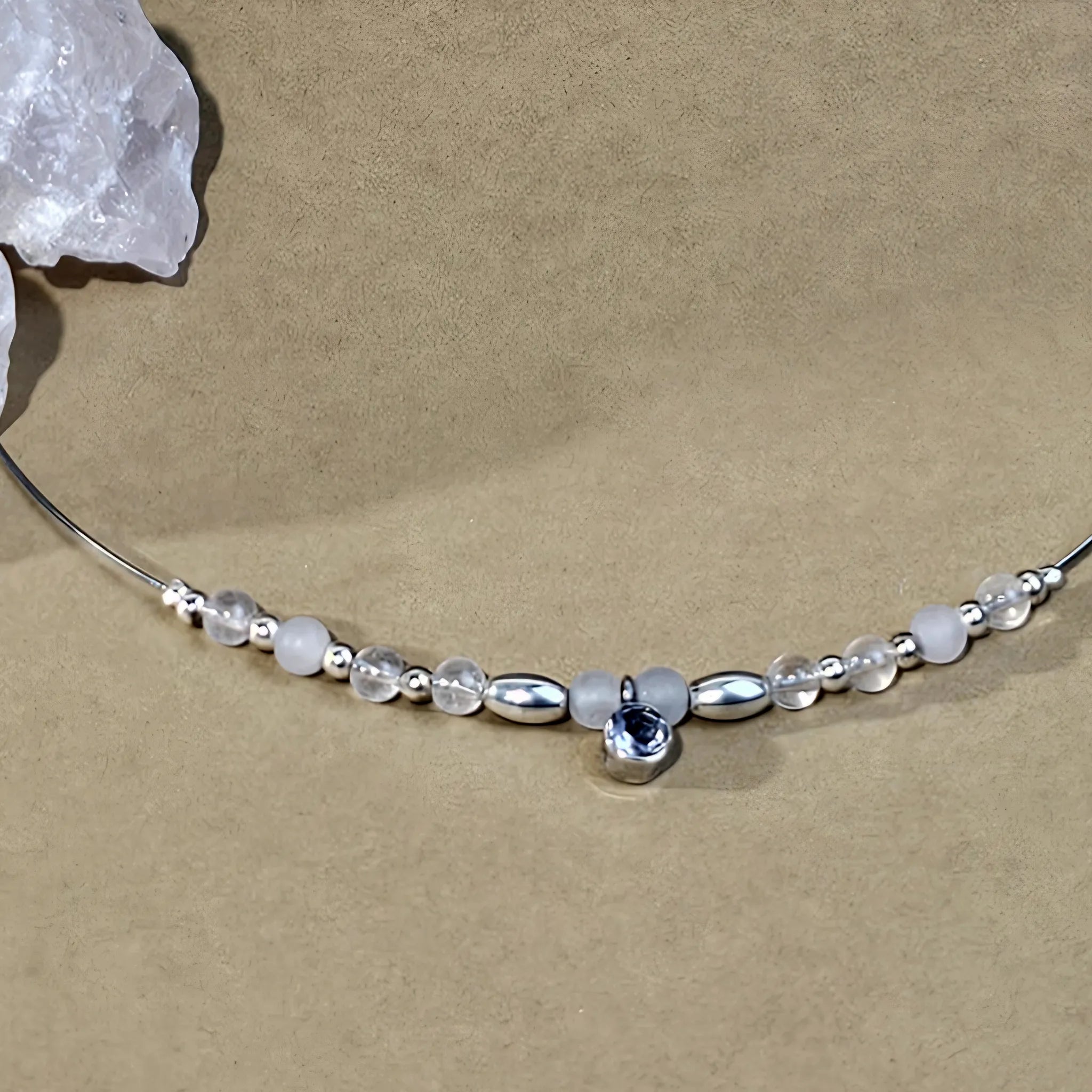 Edelsteinkette mit Amethyst