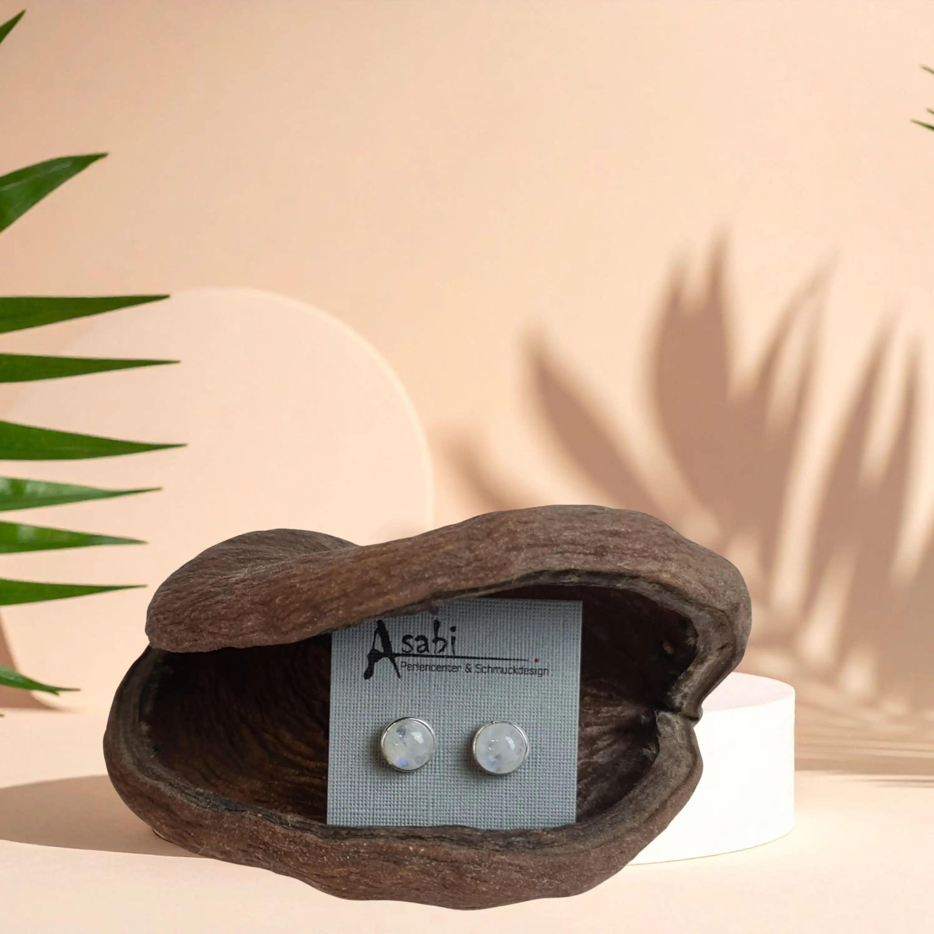 Mondstein Ohrstecker