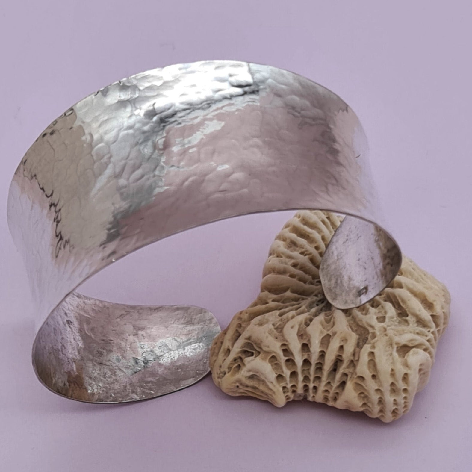 Armreif Silber mit mattierter Oberfläche