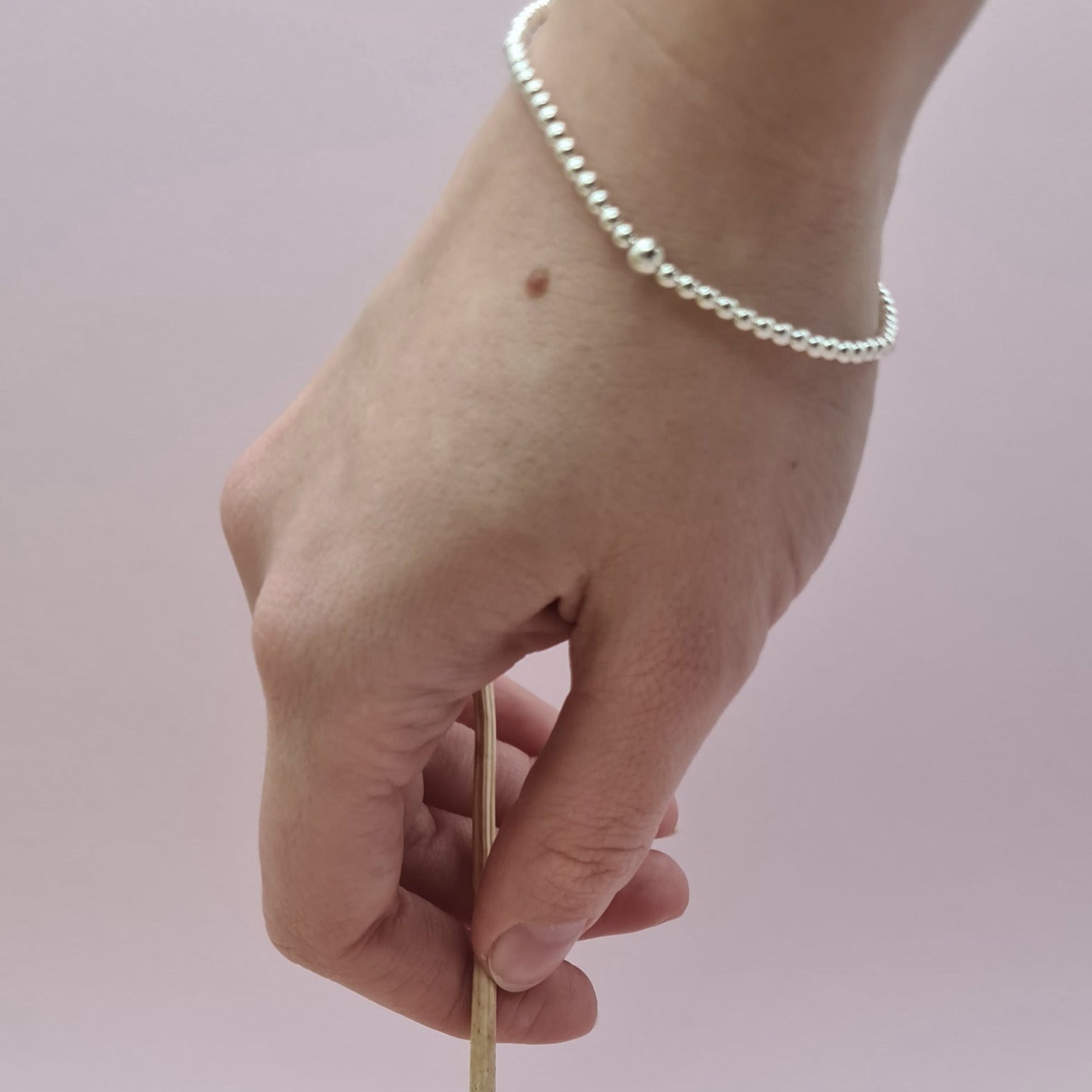 Silber-Perlen Armband