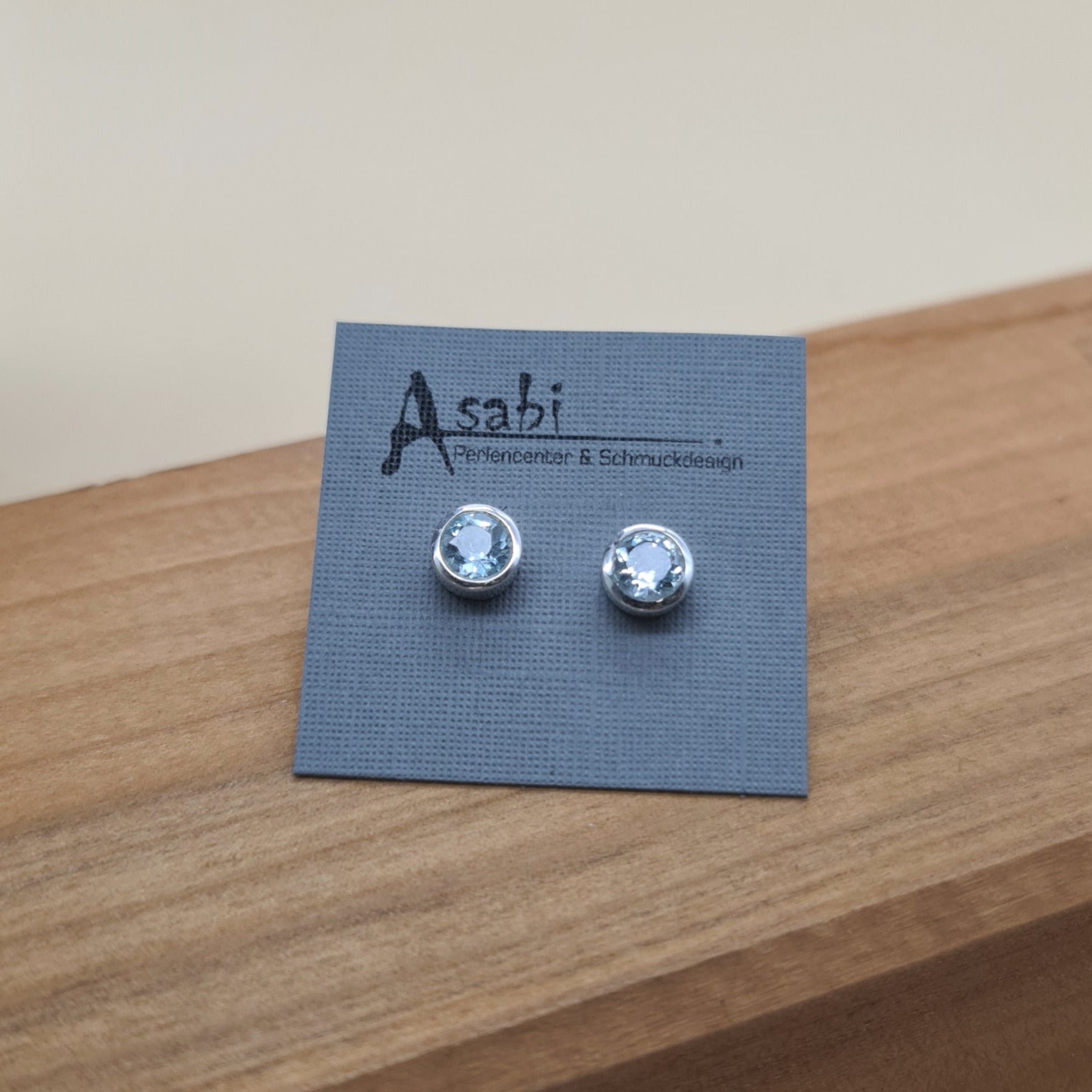 Ohrstecker Aquamarin