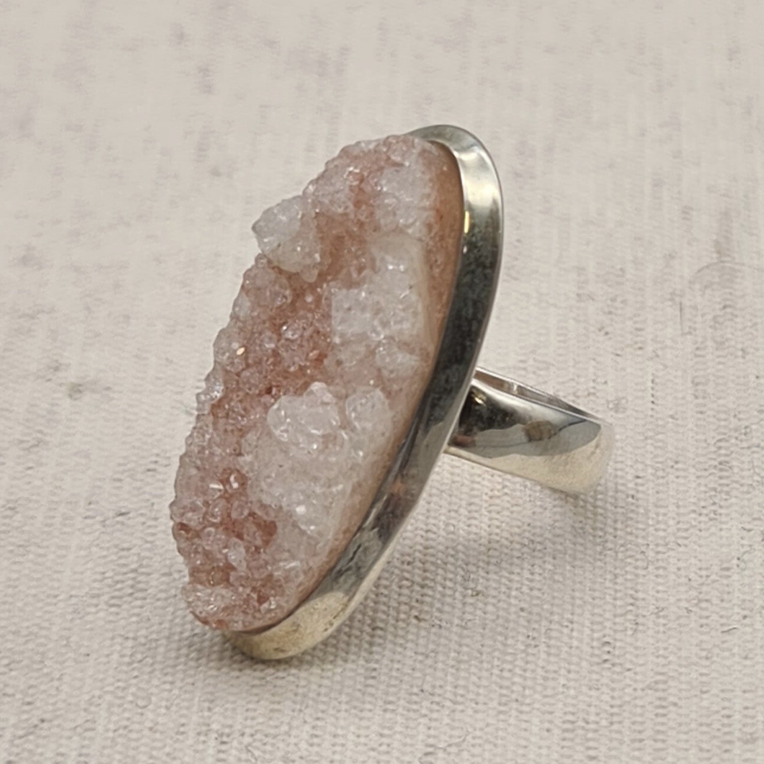 Ring Naturstein Rosenquarz