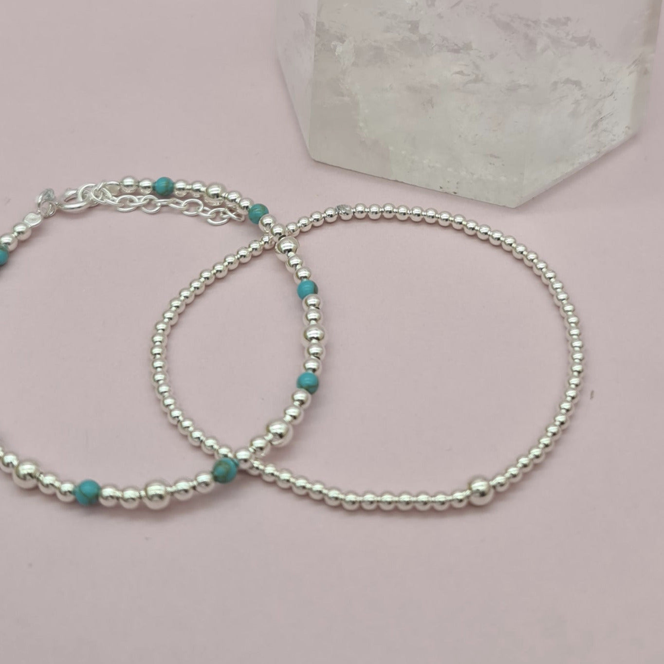 Silber-Perlen Armband