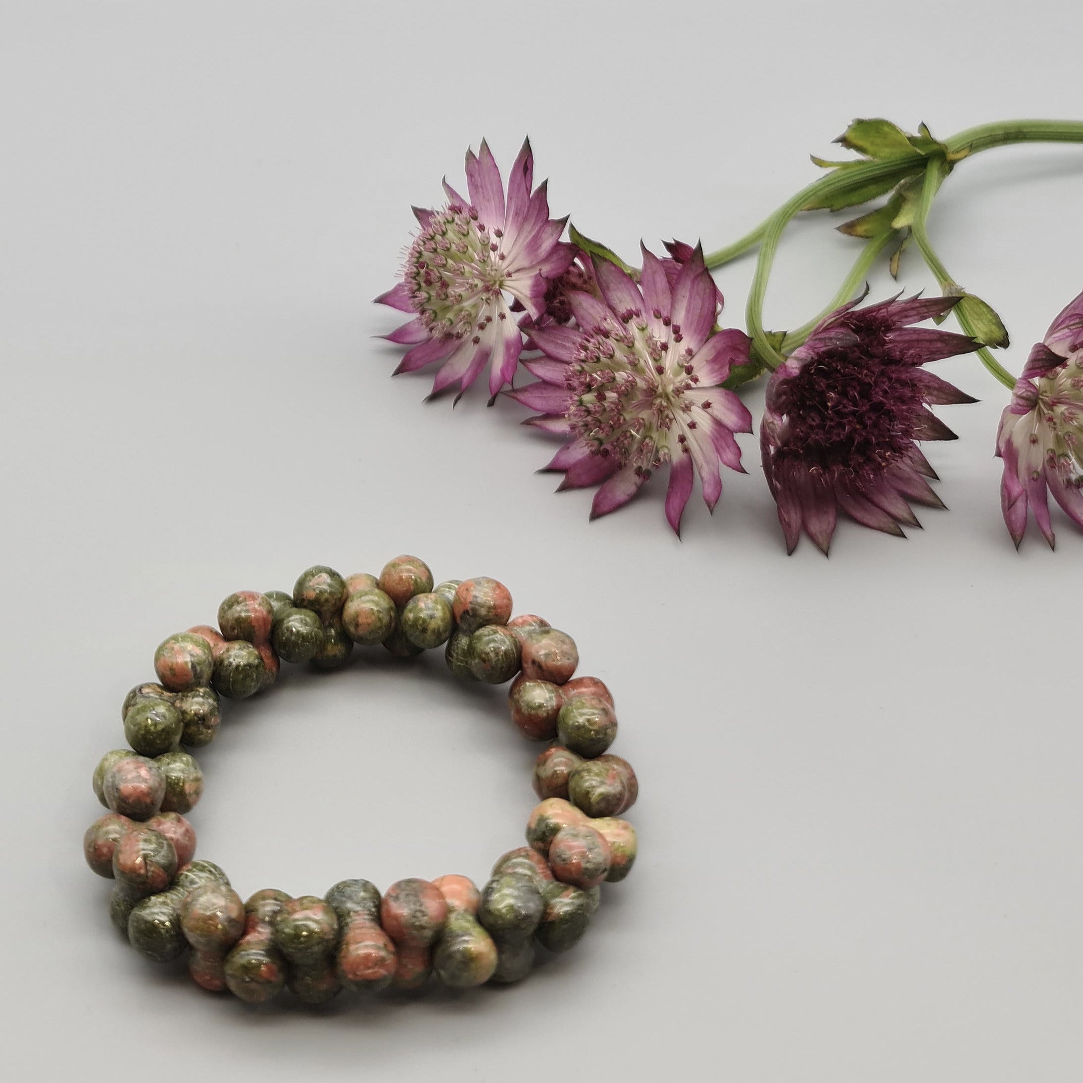 Edelsteinarmband Unakit