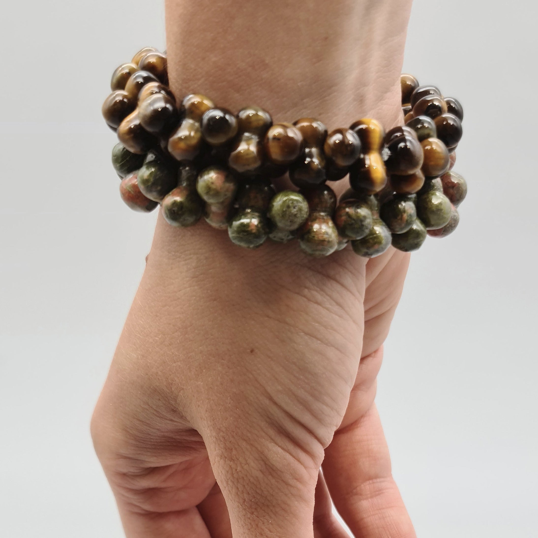 Edelsteinarmband Unakit