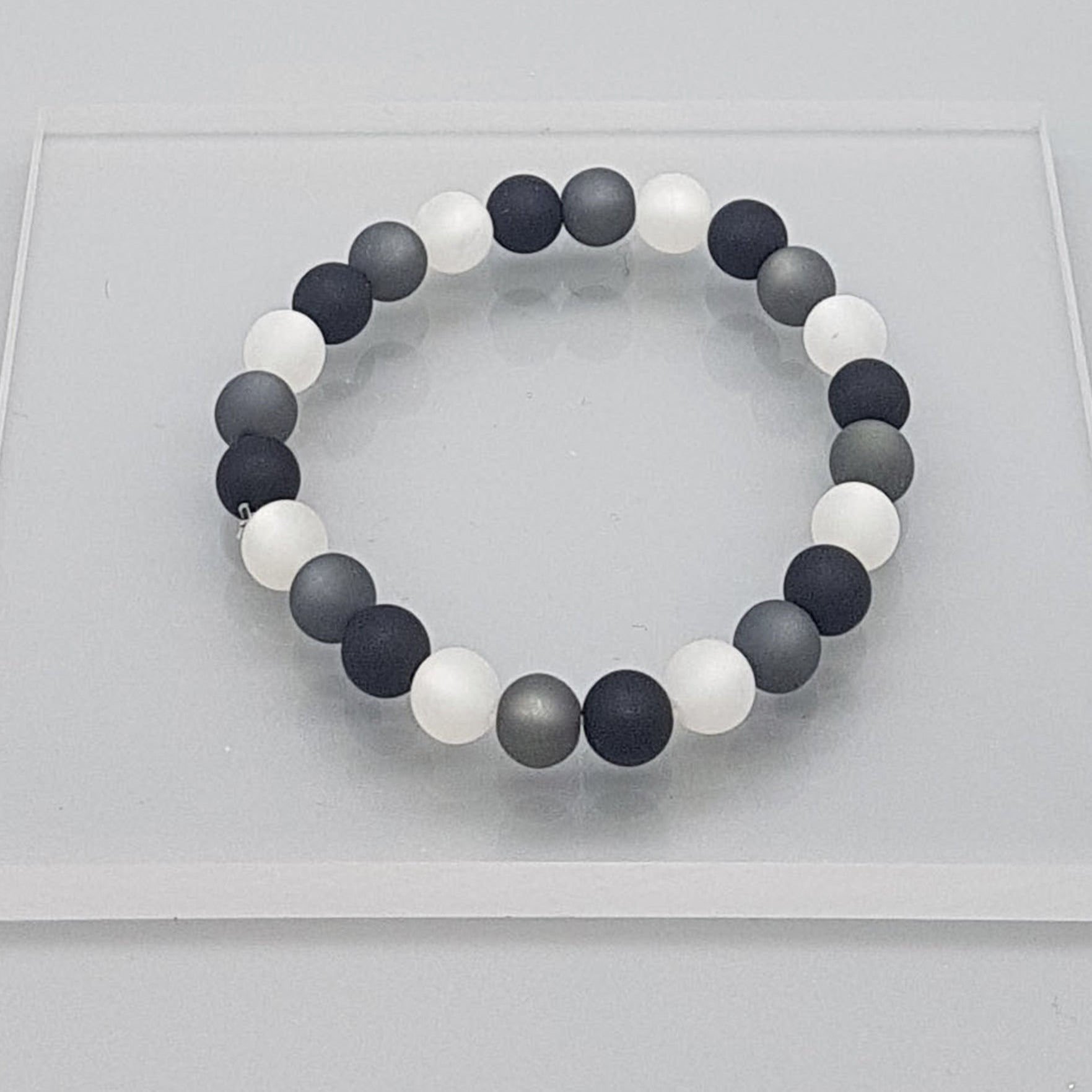 Polaris Armband schwarz weiß