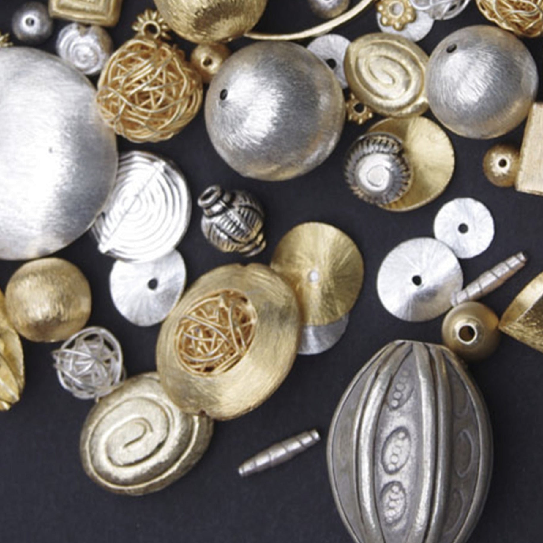 Perlen - Gold-Silberperlen